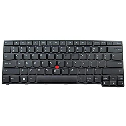 WISTAR Laptop Keyboard Compatible for Lenovo ThinkPad E470 E470C E475 Series P/No. 01AX000 01AX040 01AX080 SN5356 SN20K93235 9Z.NBJST.201 PK1311N2A00 SN20K93195